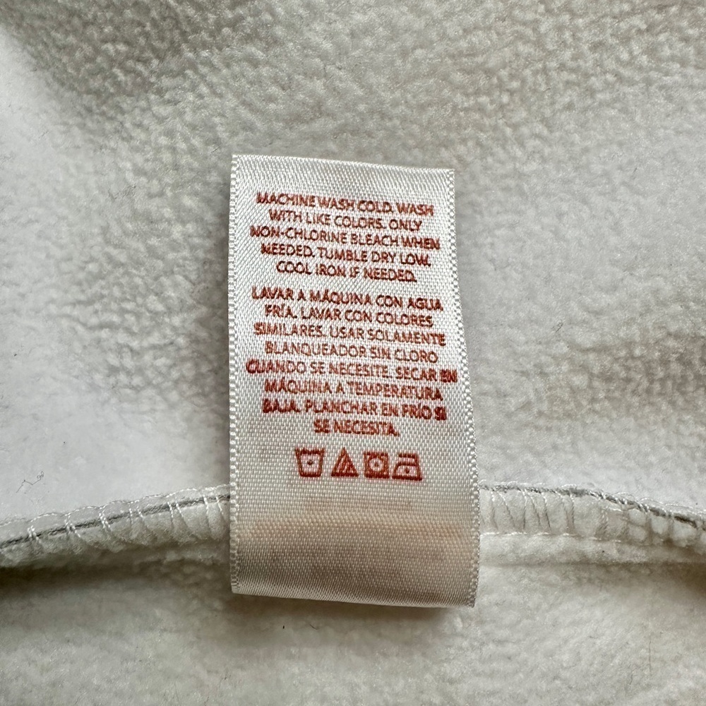 FADED GLORY,WOMENS LIGHTWEIGHT,ZIP FRONT JACKET.WHITE/GREY RIBBED FLEECE.SIZE 1X - Picture 5 of 5
